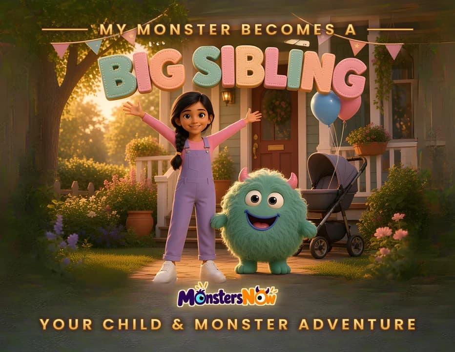 My Monster Becomes a Big Sibling book cover