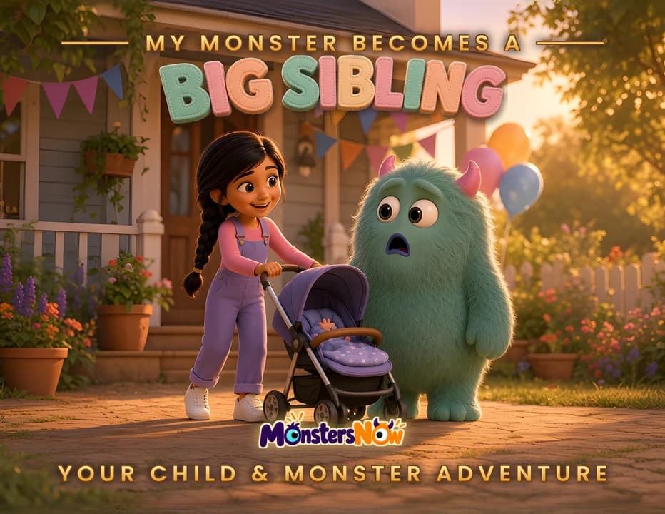 My Monster Becomes a Big Sibling book cover